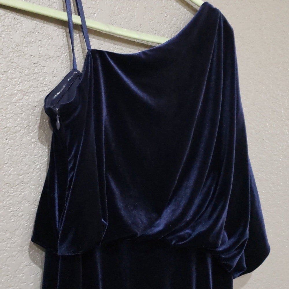 Adrianna papell navyblue velvet* outfit #12019 - Picture 3 of 7